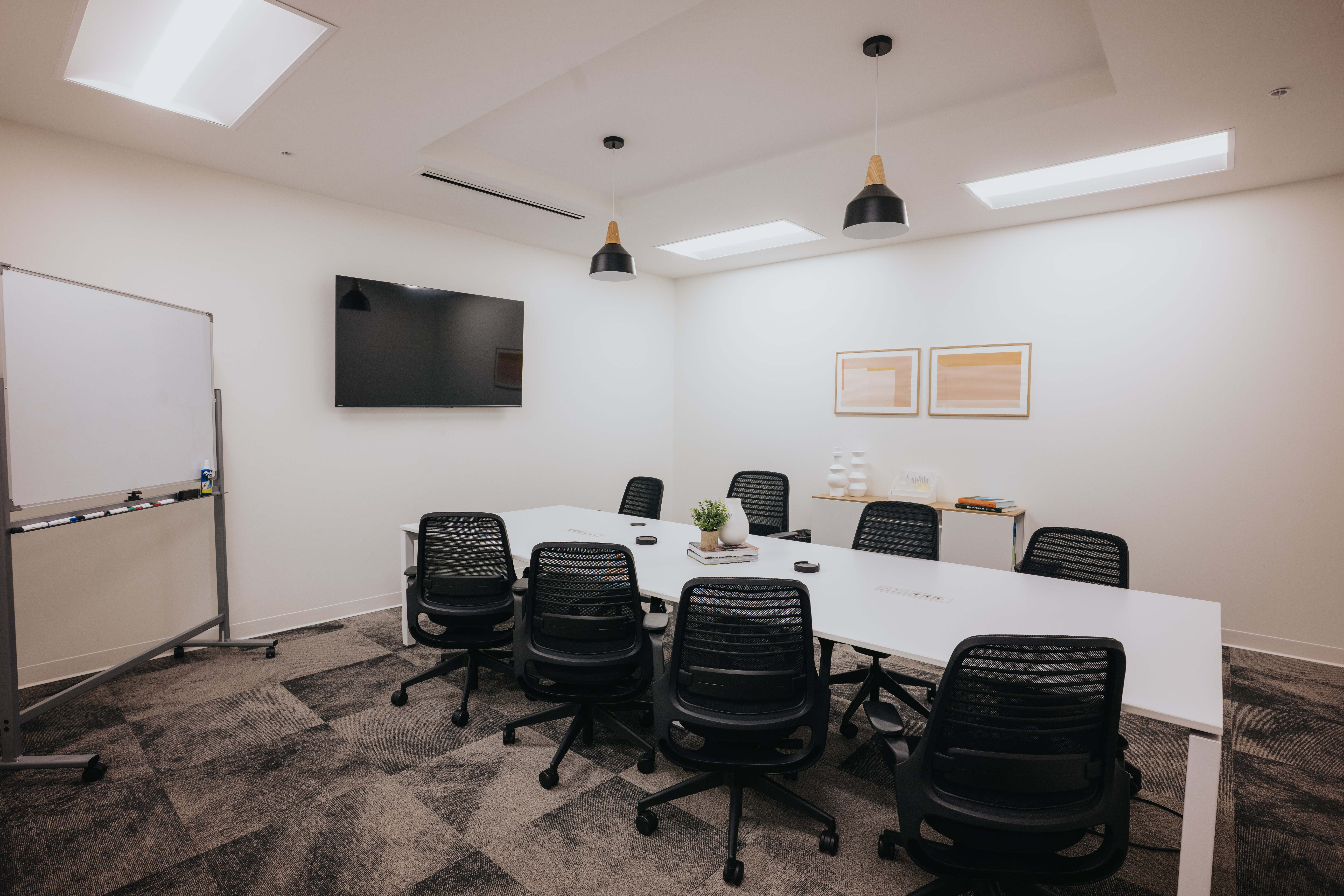 A Framework conference room set up for an event